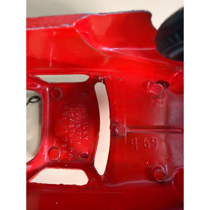 1950s Hubley #3 Kiddie Toy Cement Mixer Truck Diecast Red Green