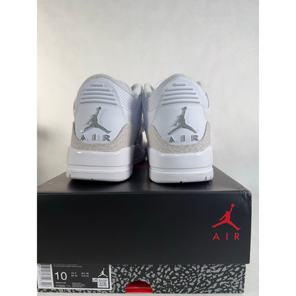 2025 Nike Air Jordan 3 Retro M10 White/Metallic Silver CT8532-111 NIB