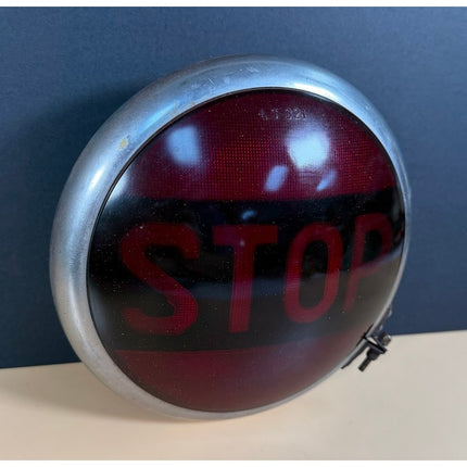 Vintage Balkamp Glass Stop Light LS 321 Automotive Lens Orig IH Price Sticker