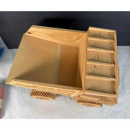 Handmade Wooden Working Dump Truck 18" Kaye Munshower Kaye’s Toy Shop