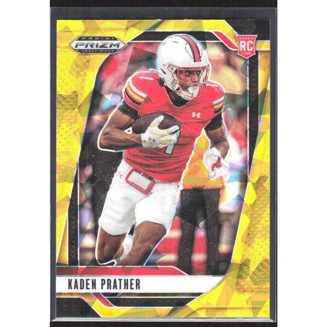 Kaden Prather 2025 Panini Prizm Draft Picks Prizms Gold Ice #55 Maryland