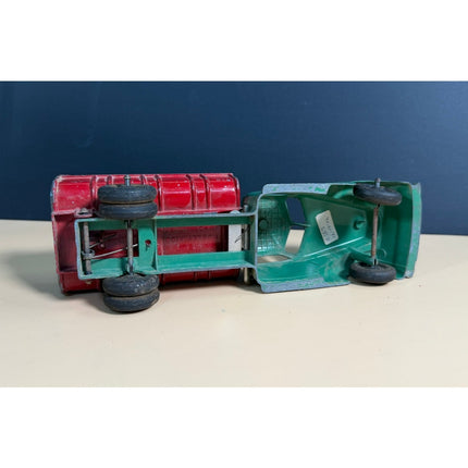 Vintage Hubley Kiddie Toy Dump Truck Green Red Diecast Metal