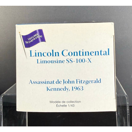 Lincoln Continental Limousine SS-100-X Kennedy Diecast Car NIB