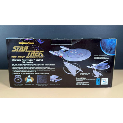 Star Trek The Next Generation Enterprise 1701-D Plastic CD Holder with OG Box