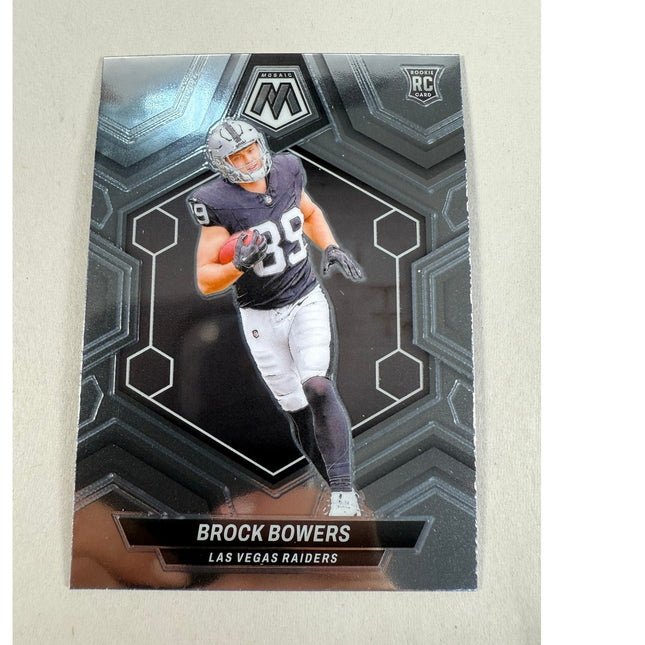 2024 Panini Mosaic Brock Bowers RC #313 Rookie Card Rookies Insert