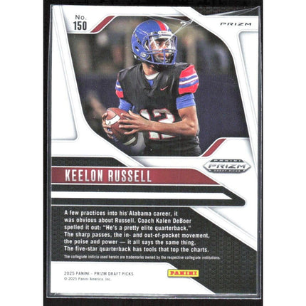 Keelon Russell 2025 Panini Prizm Draft Picks Prizms Silver #150 Alabama