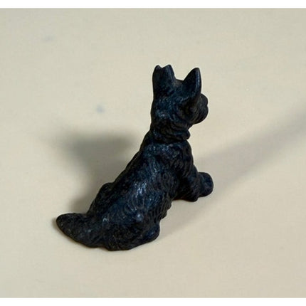 Vintage Hubley Schnauzer Cast Iron Paperweight Dog Collectible