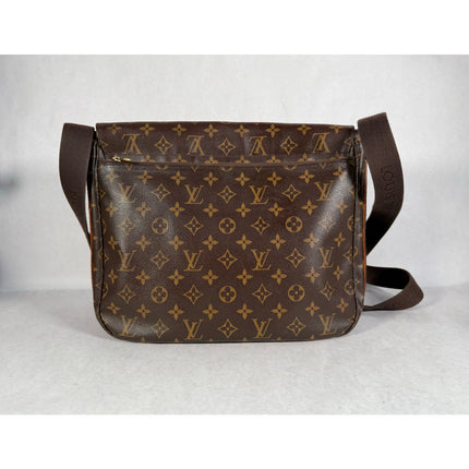 Louis Vuitton Macassar Messenger Crossbody Laptop Bag w/ Entrupy COA MSRP $1900