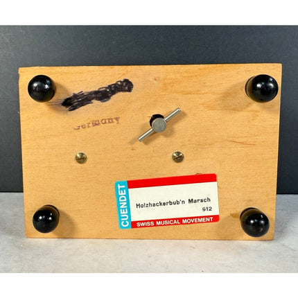 Cuendet A.D. 1612 Music Box “Holzhackerbub'n Marsch” Working Collectible