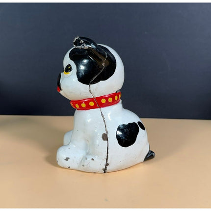 Hubley Fido Cast Iron Dog Still Bank Vintage Coin Bank 5"