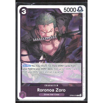 Roronoa Zoro Premium Booster -The Best- Vol. 2 #OP09-076 Rare