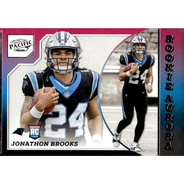 Jonathon Brooks 2024 Panini Encore Rookie Aurora #12 Carolina Panthers