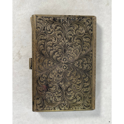 Vintage 800 Silver “L” Monogram Engraved Cigarette Case – 5.7 ozt