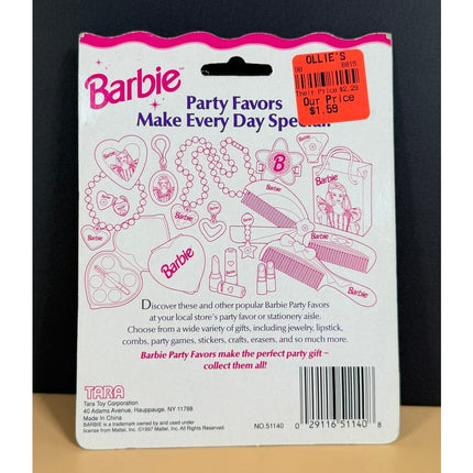 Vintage Barbie Party Favors on Card Tara Toy Collection Unopened