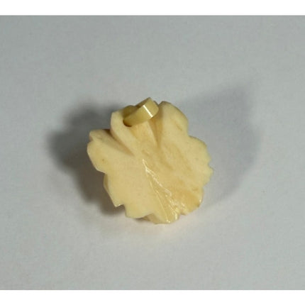 Vintage Resin Sculpted Flower Pendant Floral Jewelry Collectible