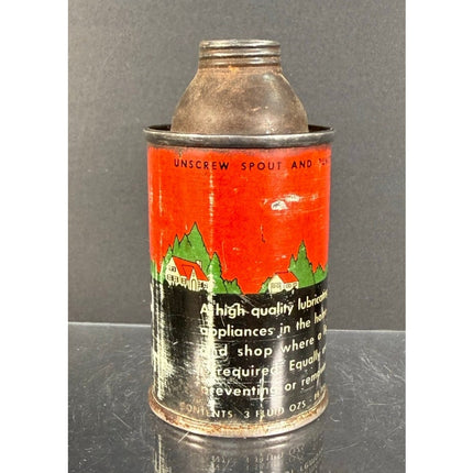 Vintage Texaco Home Lubricant 3oz Oil Tin Oiler Can Empty