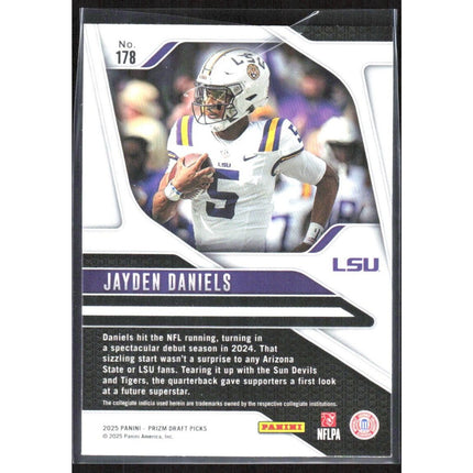 Jayden Daniels 2025 Panini Prizm Draft Picks #178 LSU Tigers