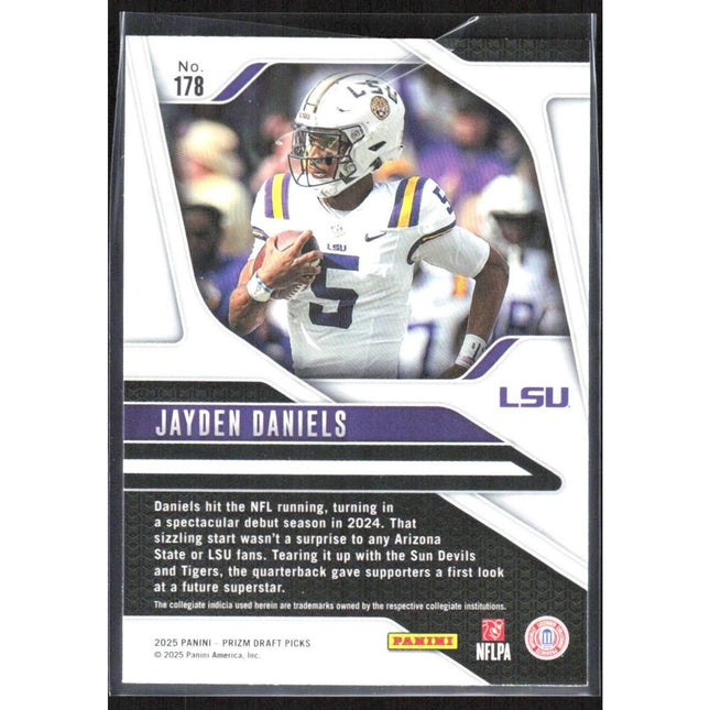 Jayden Daniels 2025 Panini Prizm Draft Picks #178 LSU Tigers