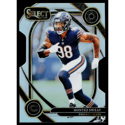 Montez Sweat 2024 Panini Select Silver Prizm Die Cut #284 Chicago Bears