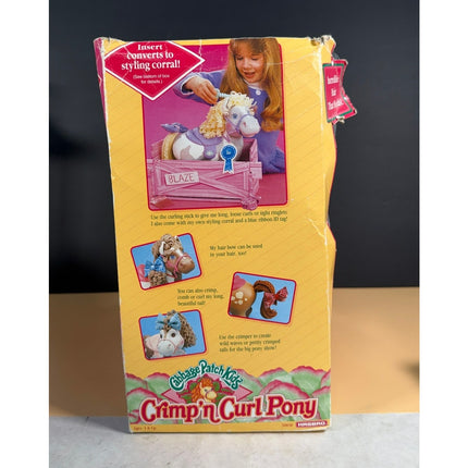 Cabbage Patch Kids 12" Crimp'n Curl Pony Vintage Toy Original Box