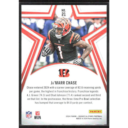 Ja'Marr Chase 2024 Panini Rookies & Stars #21 Cincinnati Bengals