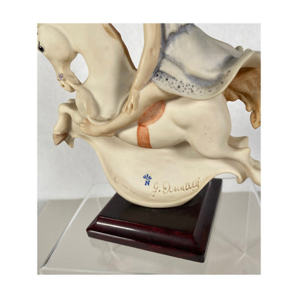VTG 1986 Giuseppe Armani “Shy Rider” Rocking Horse Figurine 6" – Signed & Marked