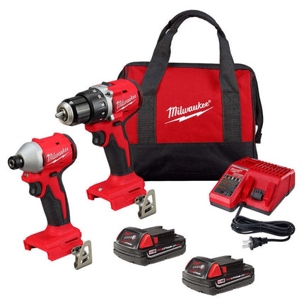Milwaukee M18 3693-22CX 18V Brushless 2-Tool Combo Kit Drill and Impact Driver