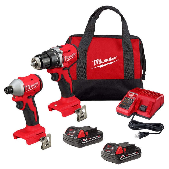 Milwaukee M18 3693-22CX 18V Brushless 2-Tool Combo Kit Drill and Impact Driver