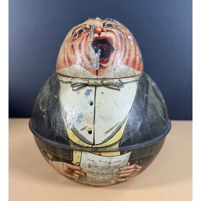 Roly Poly Opera Singer Red Indian Cut Plugs 1912 Vintage Collectible