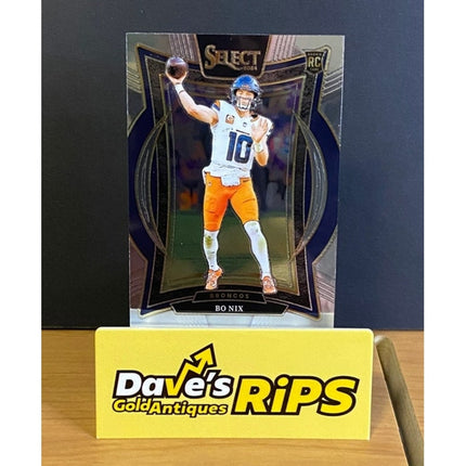 2024 Panini Select Bo Nix RC #30 Denver Broncos Rookie Card