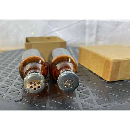 Vintage Fort Pitt 3” Special Beer Bottle Salt & Pepper Shakers NIB
