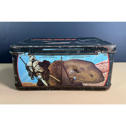 1977 Star Wars Lunchbox with Thermos Vintage Tin King Seeley Collectible