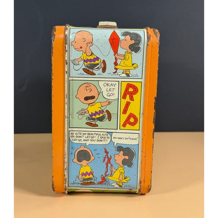 Vintage Peanuts Snoopy Metal Lunch Box Charles Schulz No Thermos