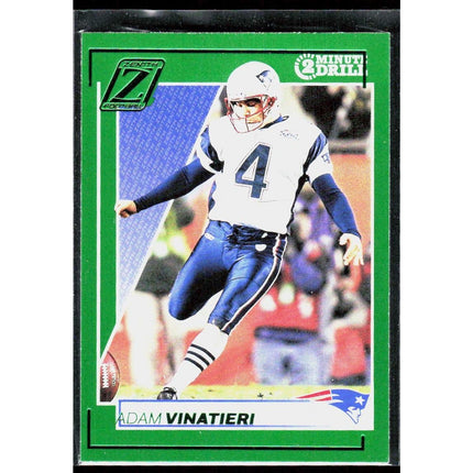 Adam Vinatieri 2024 Panini Zenith Two Minute Drill #68 New England Patriots