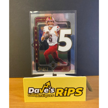 Jayden Daniels 2024 Select #23 Numbers RC Card Insert Washington Commanders