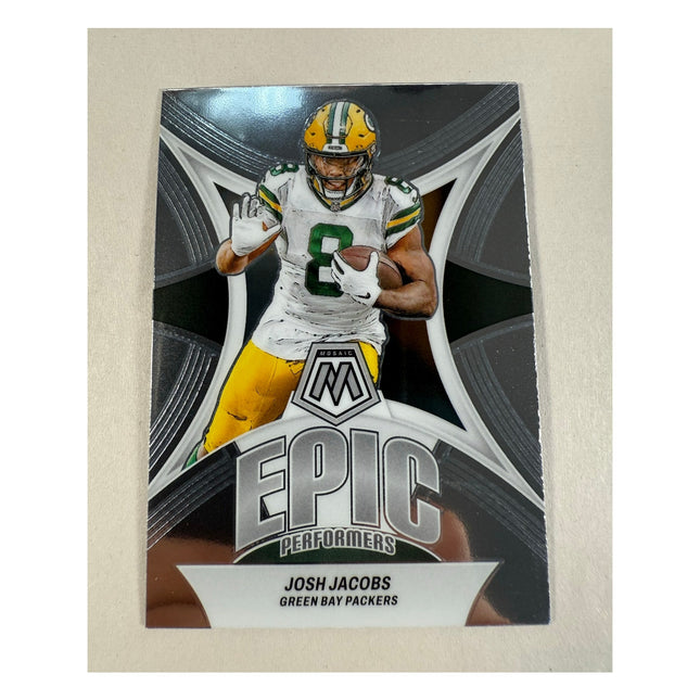 2024 Panini Mosaic Josh Jacobs Epic Performers #EP-JJ Insert Packer