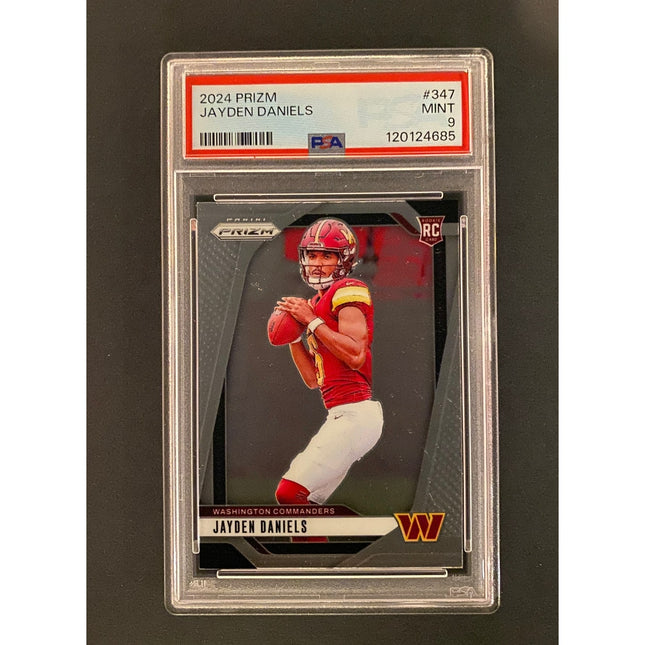 Jayden Daniels 2024 Prizm 347 Commanders PSA 9
