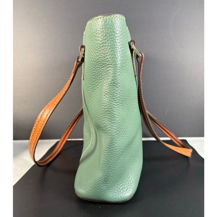 Dooney & Bourke Lexington Handbag Green Pebble Tote Shoulder Bag