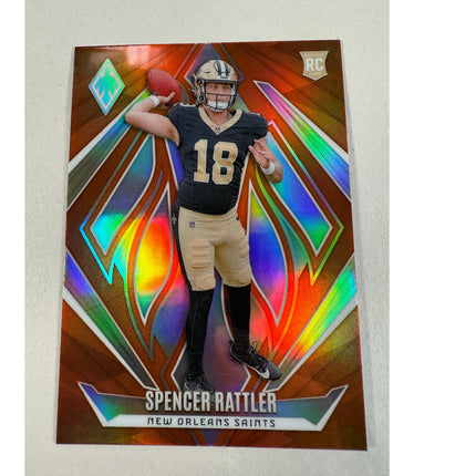 2024 Panini Phoenix Spencer Rattler RC #239 Orange Rookie Parallel Saints