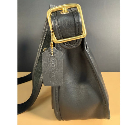 Vintage Coach Patricia’s Legacy #9951 Black Leather Crossbody Handbag