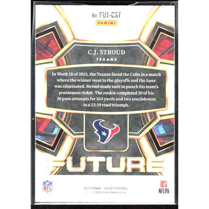 C.J. Stroud 2023 Panini Select Future #FUT-CST Houston Texans