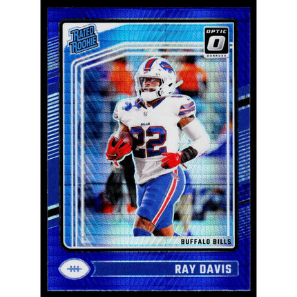 Ray Davis 2024 Donruss Optic Blue Hyper #283 Buffalo Bills
