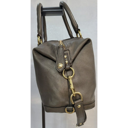 Coach Asley Leather Convertible Gunpowder Satchel Shoulder Bag MSRP $400