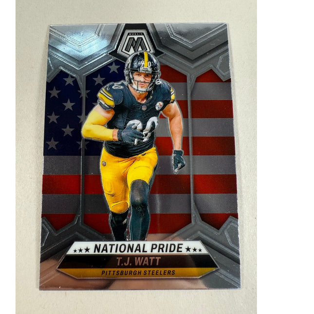 2024 Panini Mosaic T.J. Watt National Pride #266 Insert Steelers
