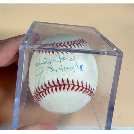 Whitey Ford Signed Baseball Cy Young 1961 PSA/DNA Authenticated I25037