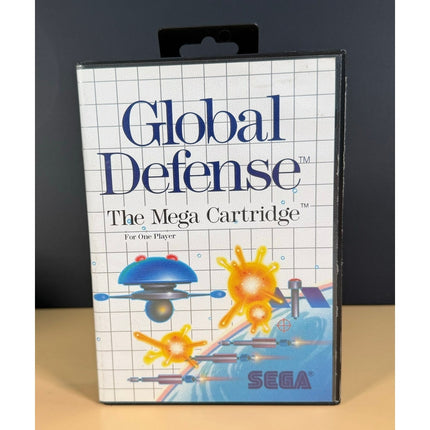 Global Defense Sega Master System Cartridge Vintage Shooter Game