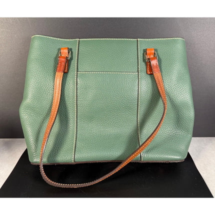 Dooney & Bourke Lexington Handbag Green Pebble Tote Shoulder Bag