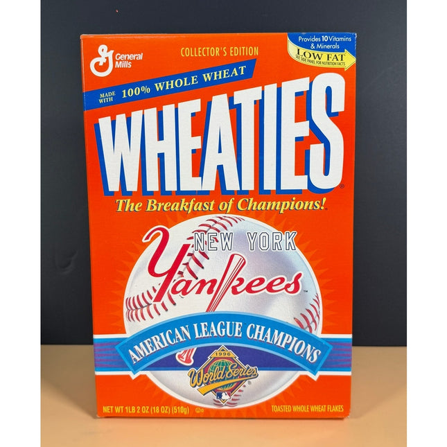1997 Wheaties New York Yankees Unopened Cereal Box MLB Collectible