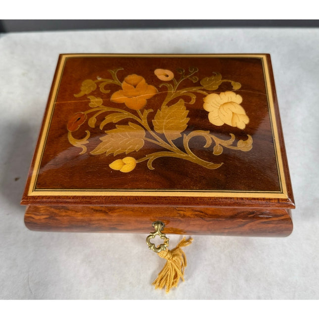 Vintage Lara’s Theme Floral Music Box — Working!