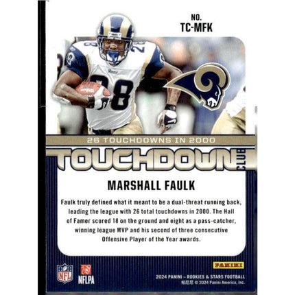 Marshall Faulk 2024 Panini Rookies & Stars Touchdown Club #TC-MFK LA Rams
